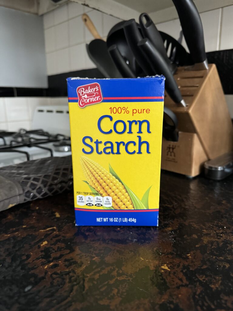 Cornstarch that triggered my grief and trauma